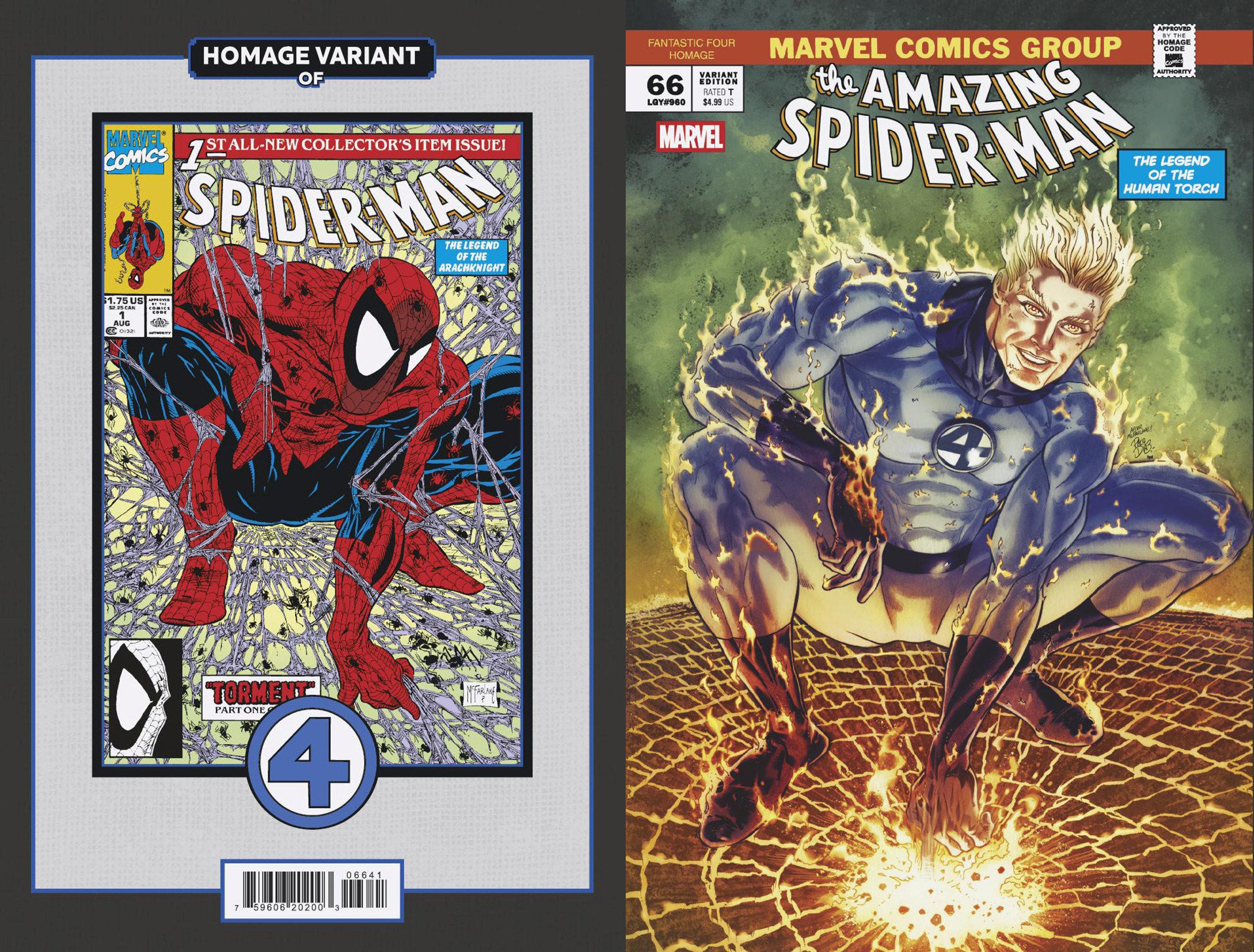 Amazing Spider-Man #66 Paco Diaz Fantastic Four Homage Variant | Game Master's Emporium (The New GME)