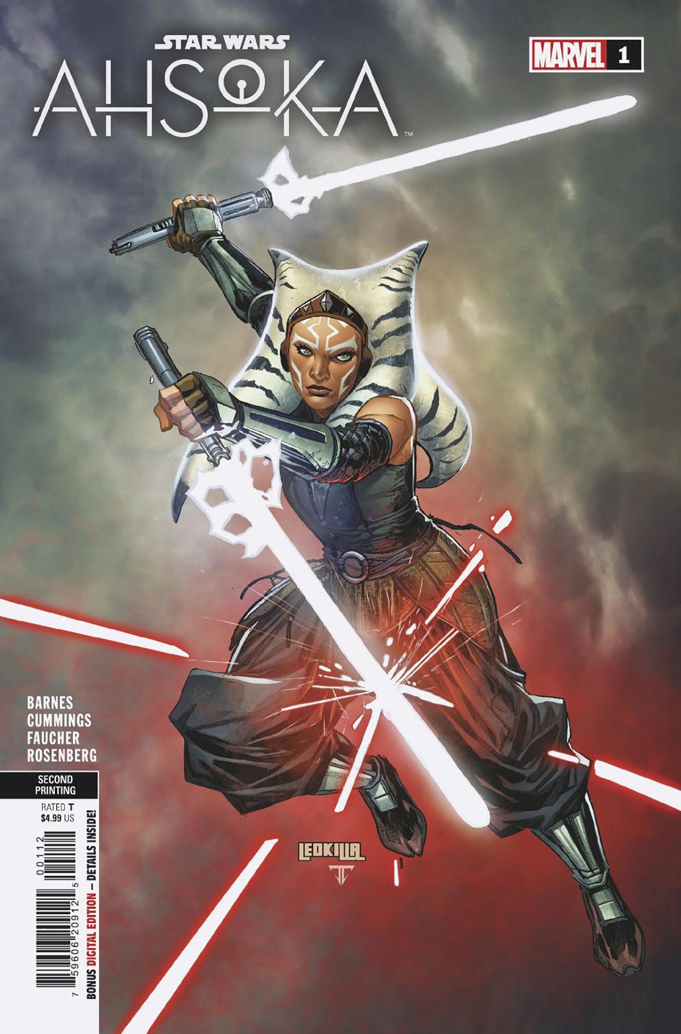 Star Wars: Ahsoka #1 Ken Lashley 2nd Print Variant | Game Master's Emporium (The New GME)