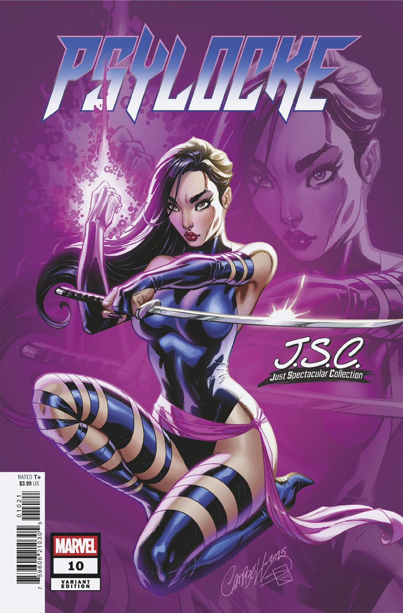 Psylocke #10 J. Scott Campbell Just Spectacular Collection Variant | Game Master's Emporium (The New GME)