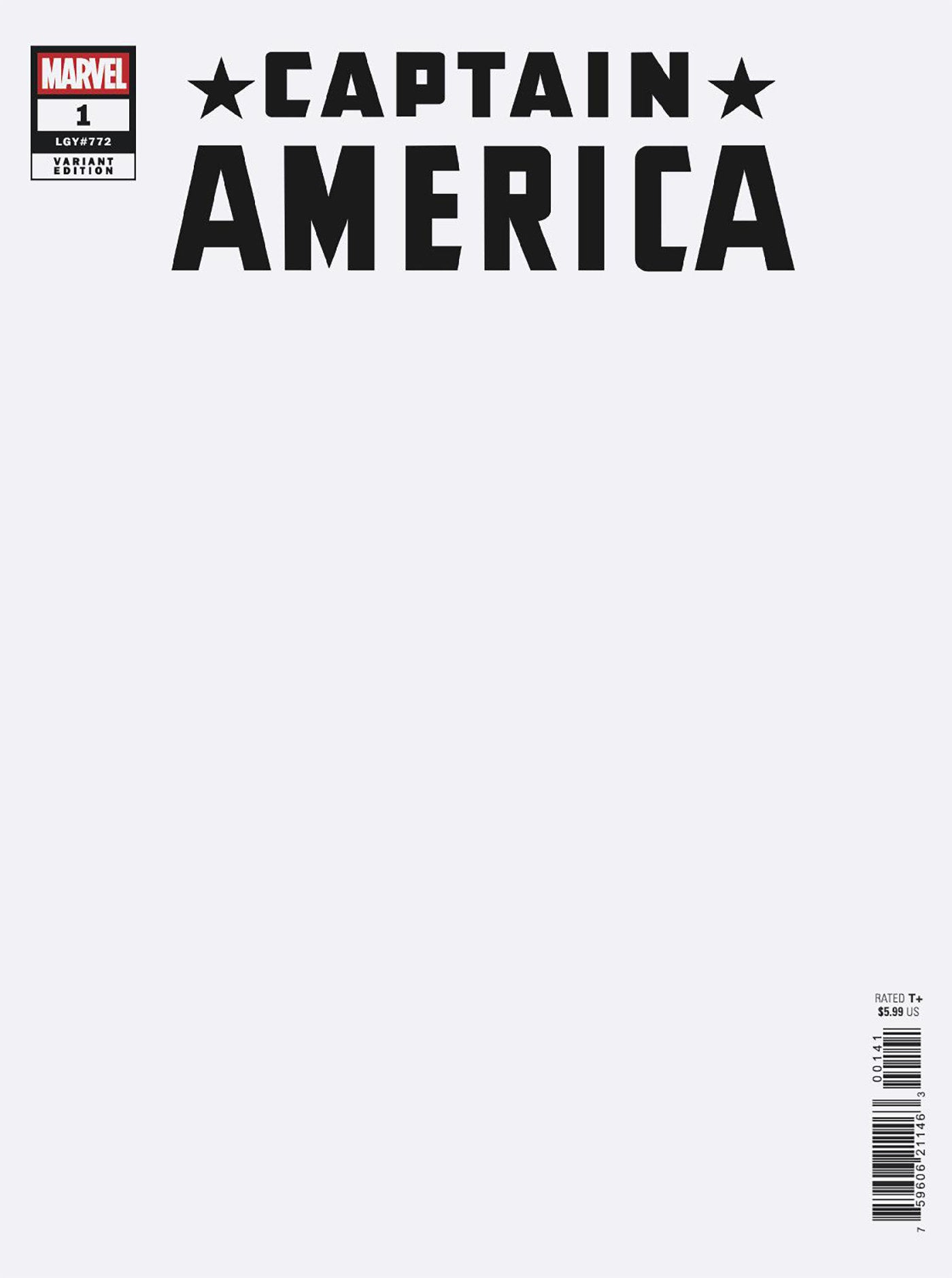 Captain America #1 Blank Cover Variant | Game Master's Emporium (The New GME)