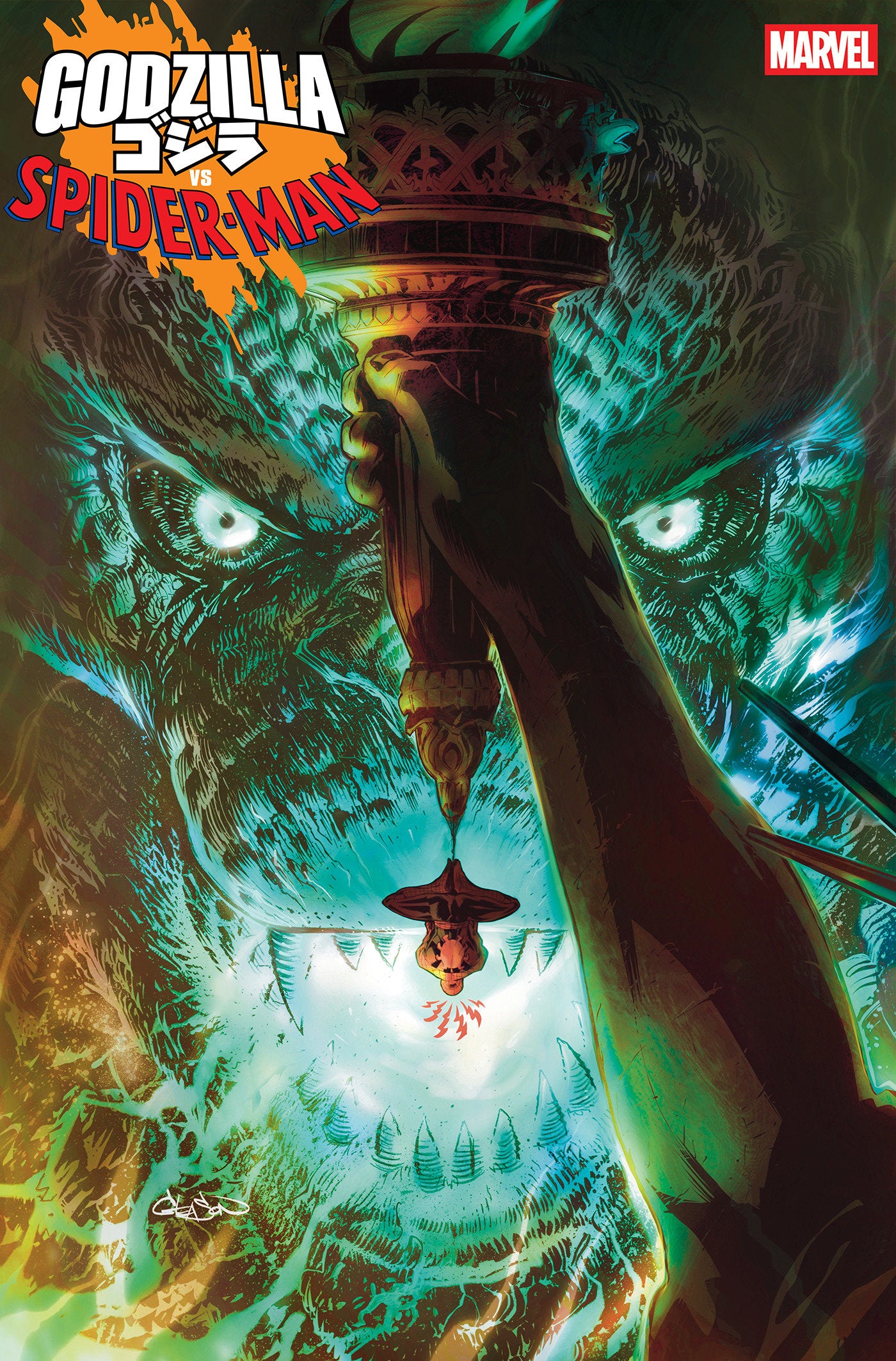 Godzilla vs. Spider-Man #1 Patrick Gleason Foil Variant | Game Master's Emporium (The New GME)