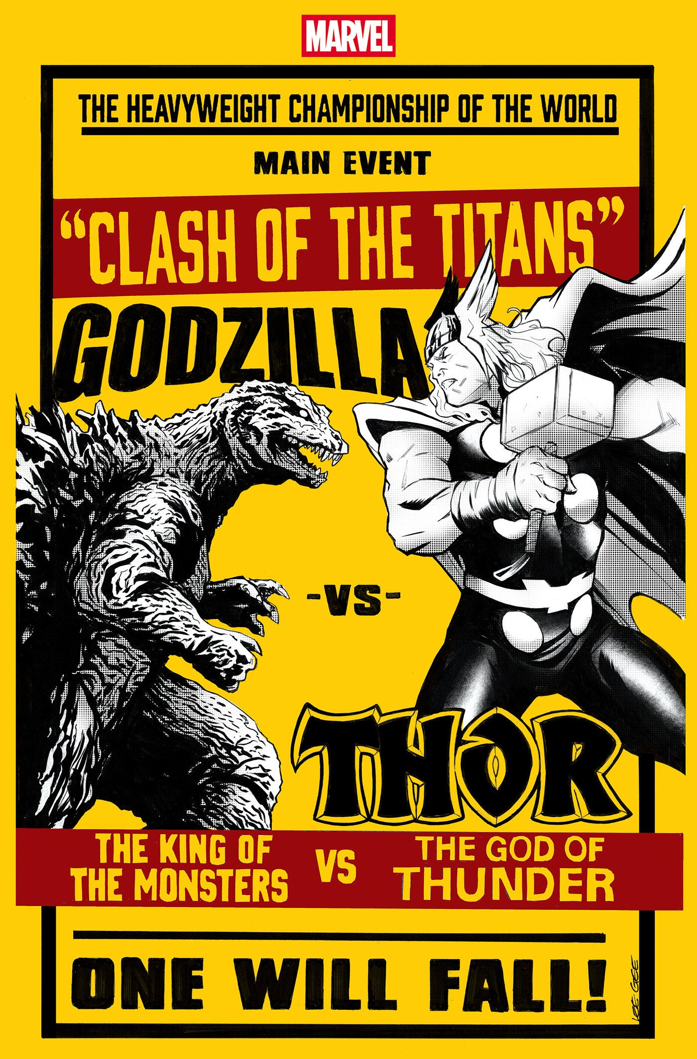Godzilla vs. Thor #1 Lee Garbett Versus Variant | Game Master's Emporium (The New GME)