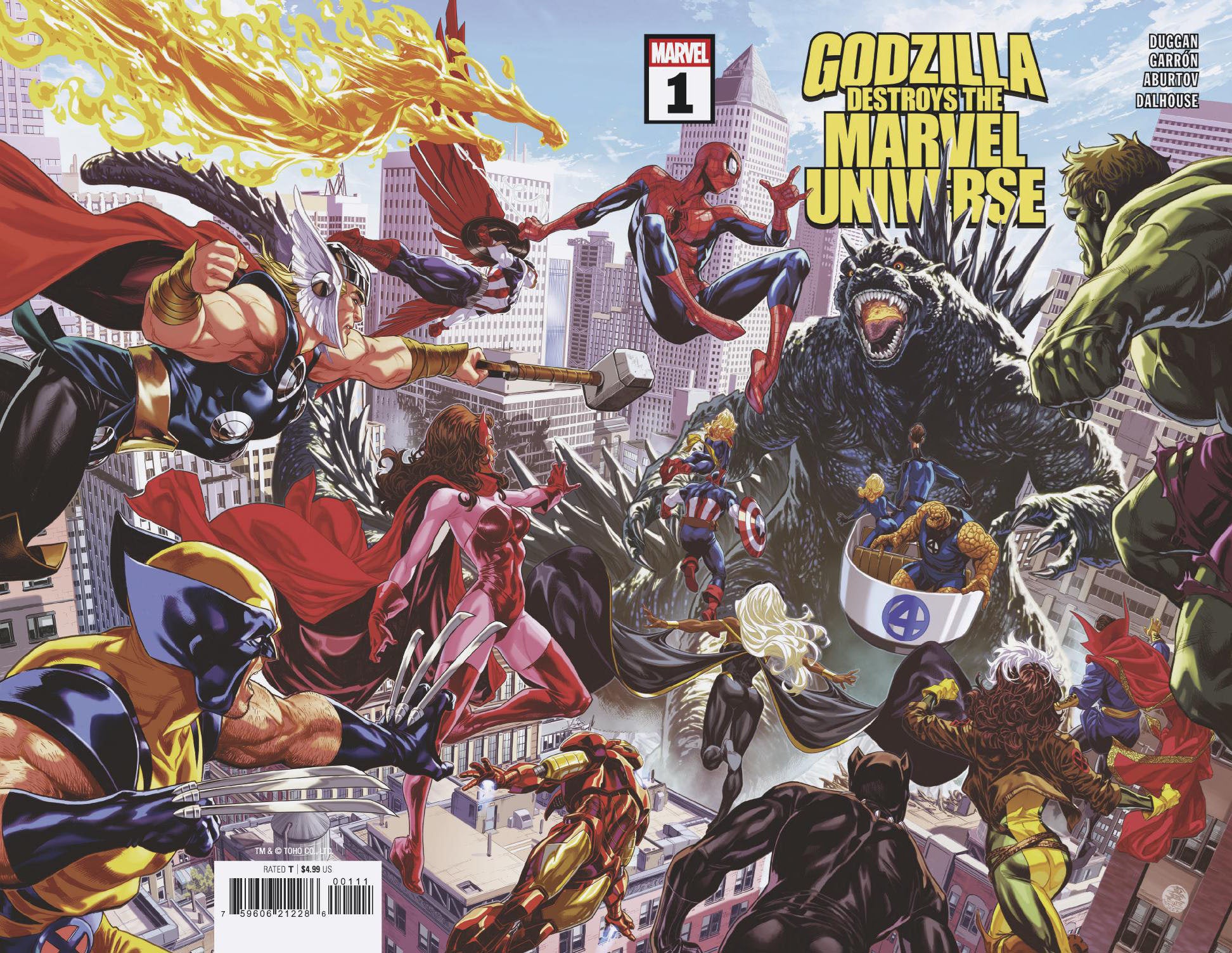 Godzilla Destroys The Marvel Universe #1 Wraparound Cover | Game Master's Emporium (The New GME)