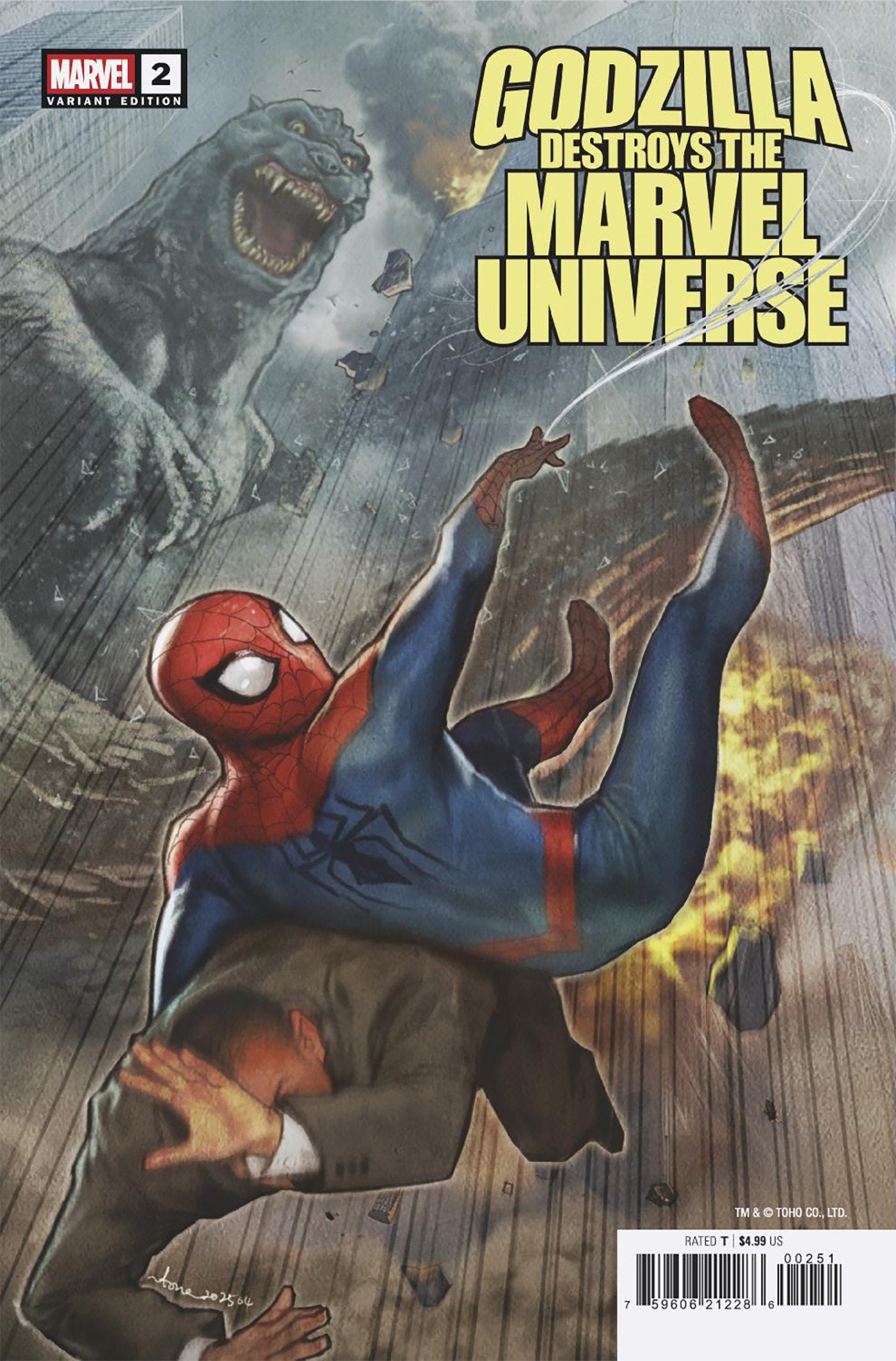 Godzilla Destroys The Marvel Universe #2 Stonehouse Variant | Game Master's Emporium (The New GME)