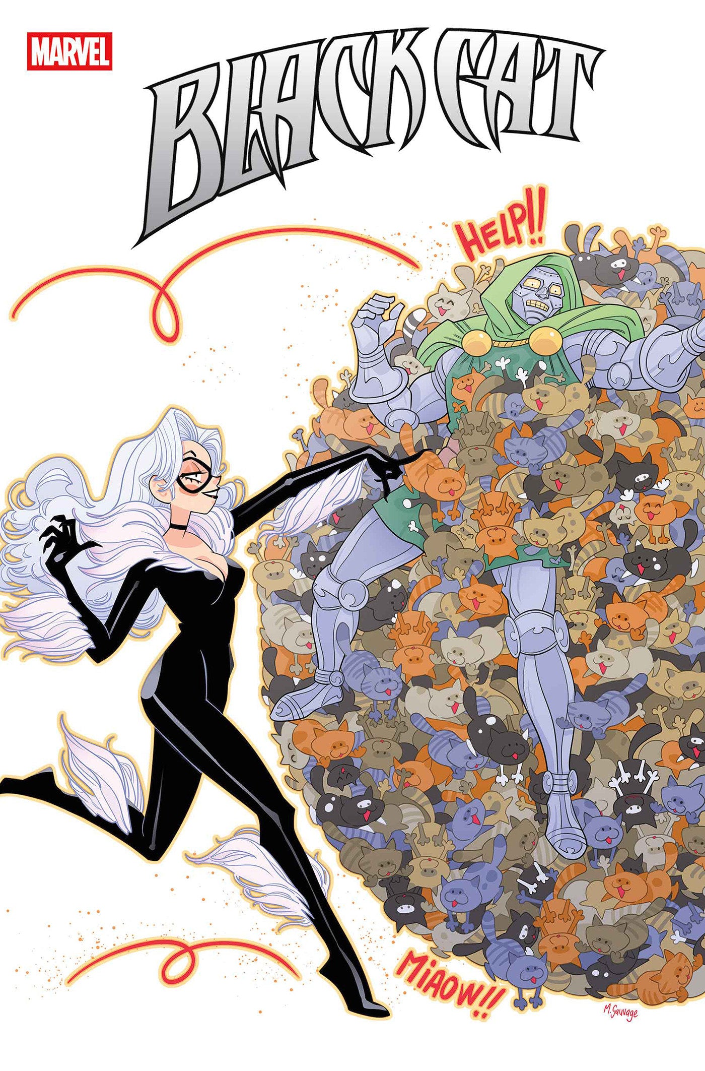 Black Cat #8 Marguerite Sauvage Doom Homage Variant | Game Master's Emporium (The New GME)