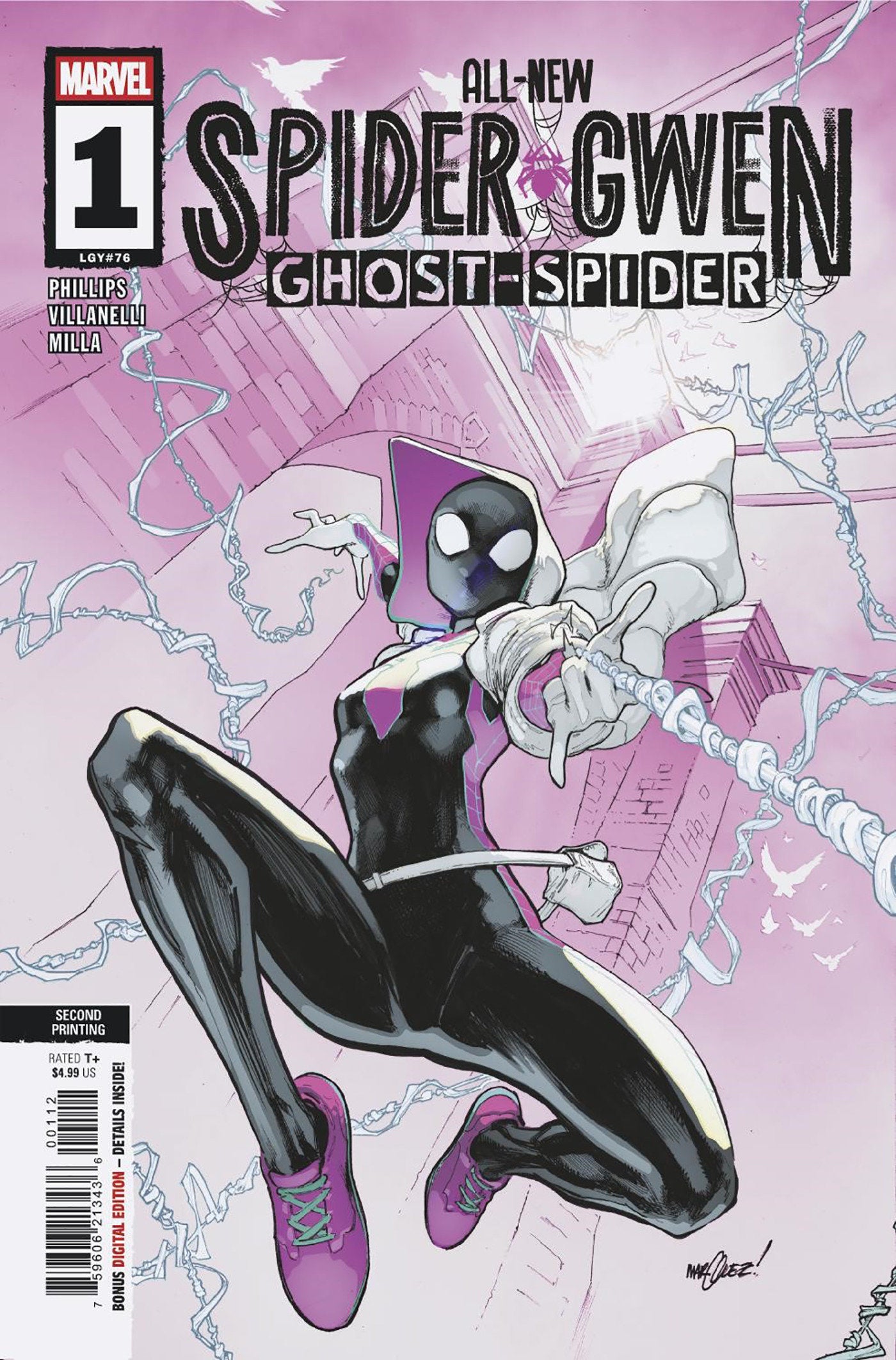 All New Spider Gwen: The Ghost Spider #1 David Marquez 2 Nd Printing Variant | Game Master's Emporium (The New GME)