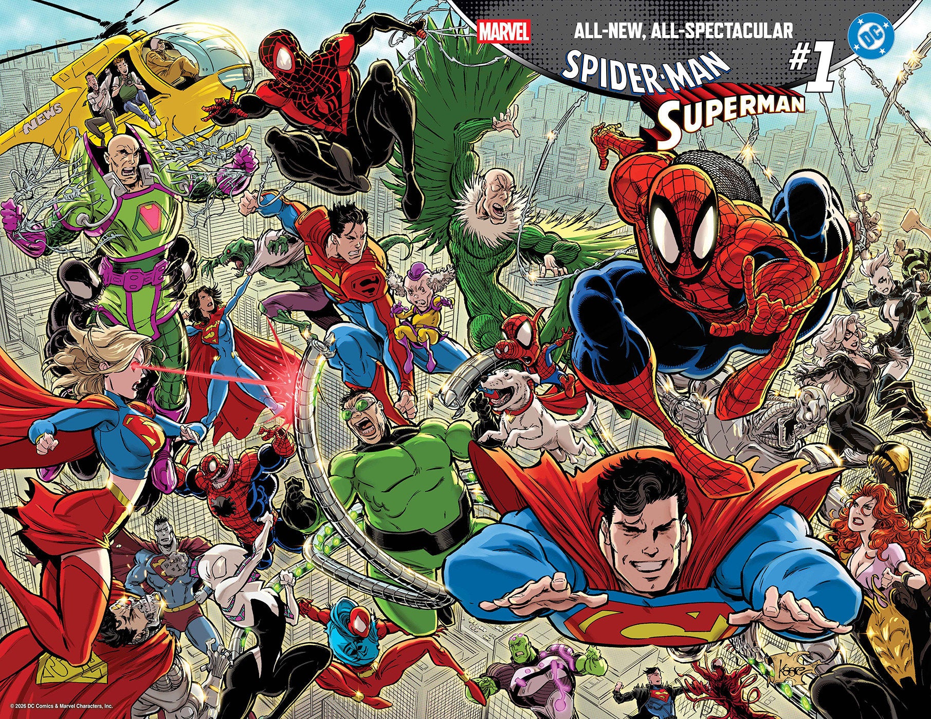 Marvel/DC: Spider-Man/Superman #1 Kaare Andrews Wraparound Variant | Game Master's Emporium (The New GME)