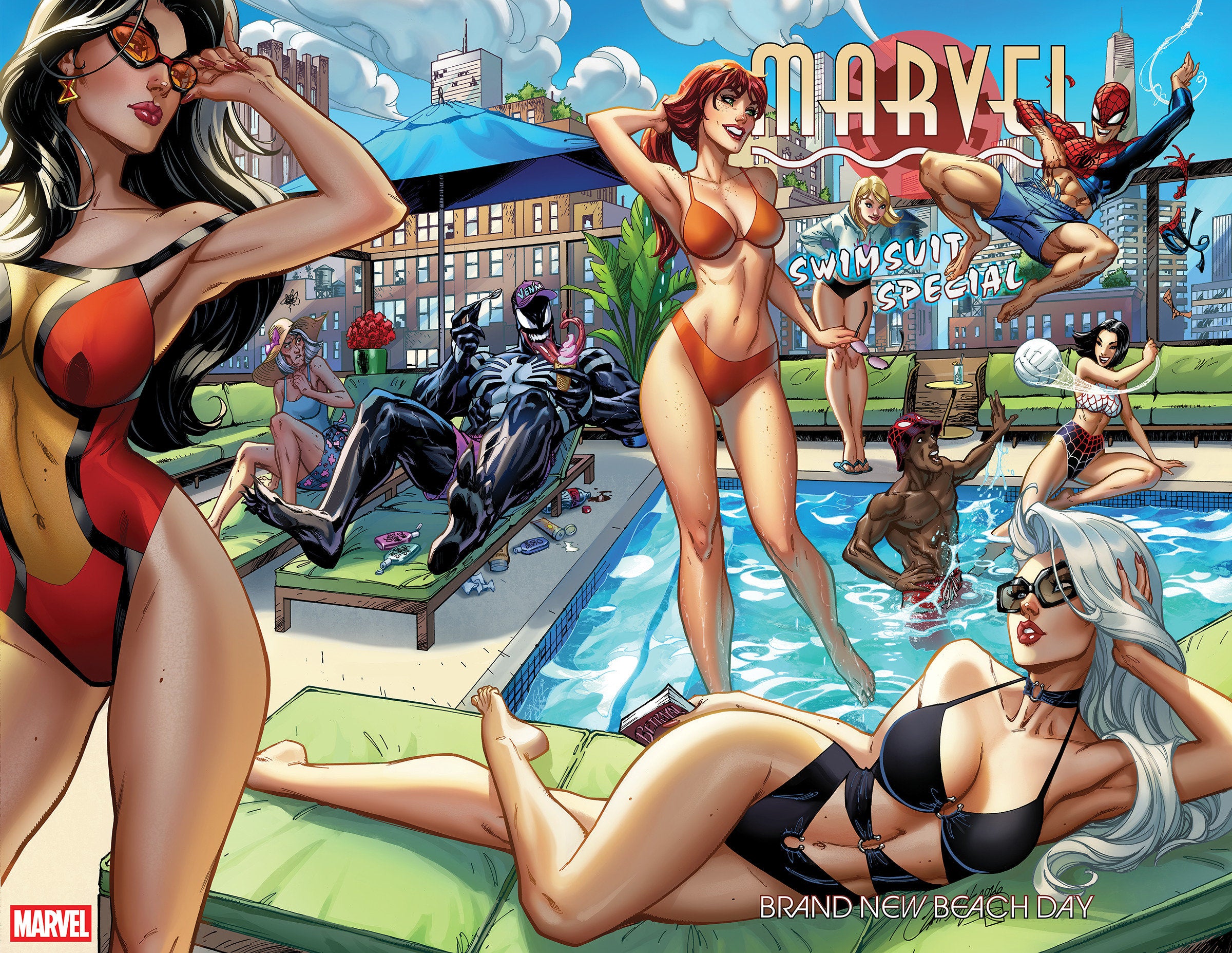 Marvel Swimsuit Special: Brand New Beach Day #1 Wraparound Cover | Game Master's Emporium (The New GME)