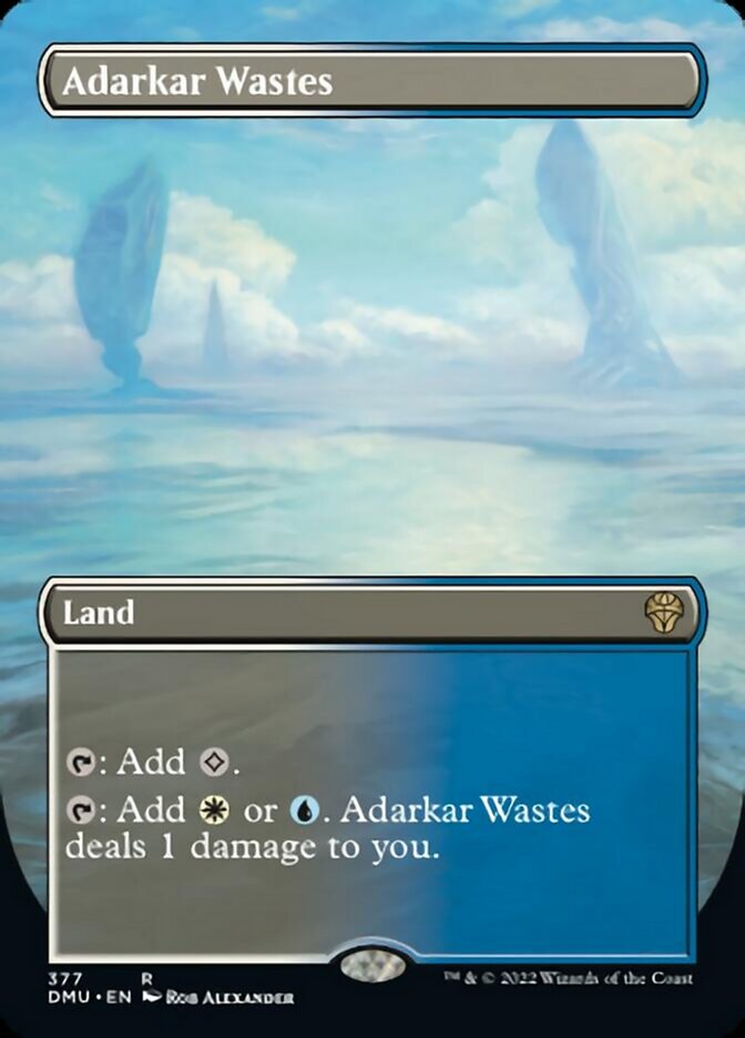 Adarkar Wastes (Borderless Alternate Art) [Dominaria United] | Game Master's Emporium (The New GME)