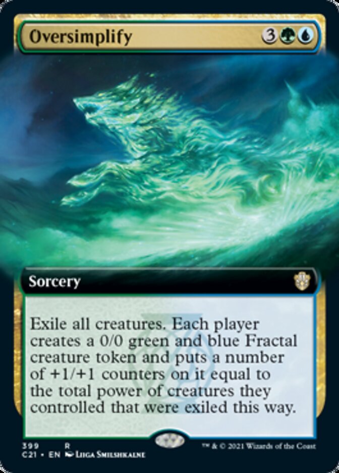 Oversimplify (Extended Art) [Commander 2021] | Game Master's Emporium (The New GME)