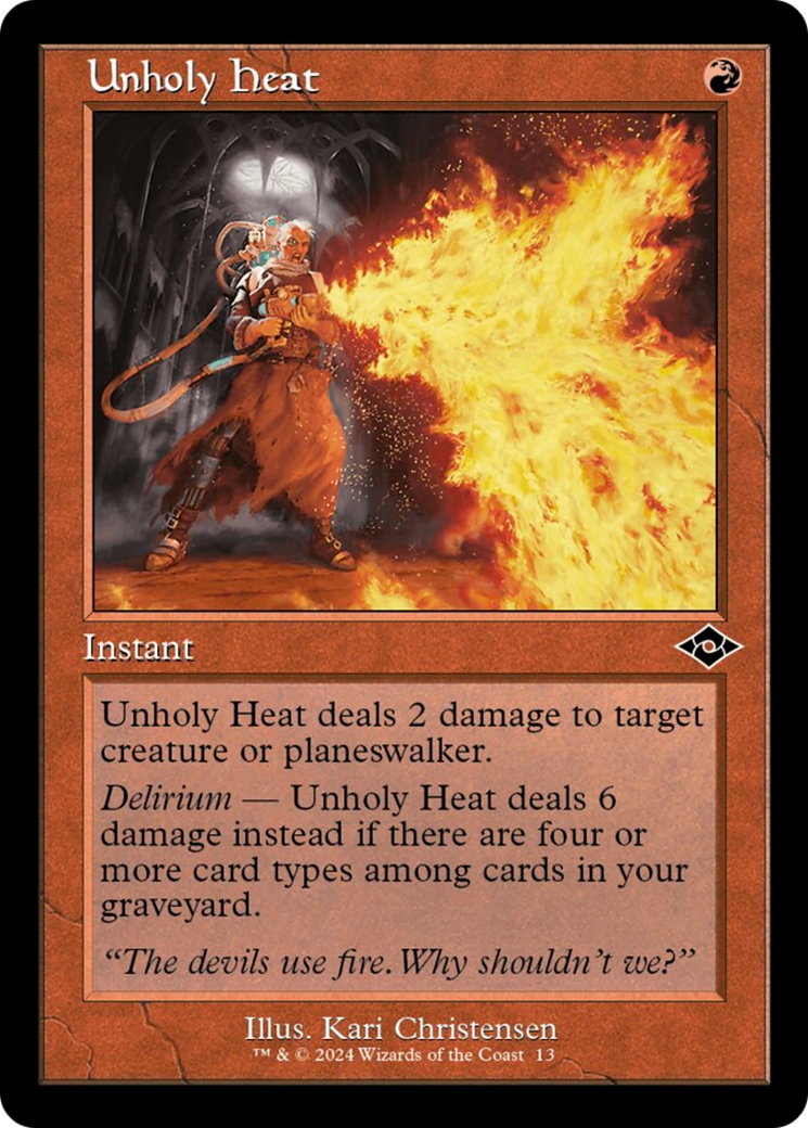 Unholy Heat (Retro) [Modern Horizons 2] | Game Master's Emporium (The New GME)