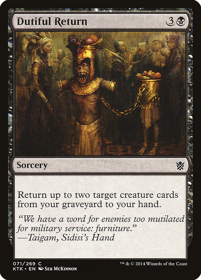 Dutiful Return [Khans of Tarkir] | Game Master's Emporium (The New GME)
