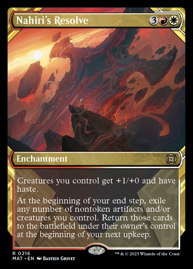 Nahiri's Resolve (Showcase Halo Foil) [March of the Machine: The Aftermath] | Game Master's Emporium (The New GME)