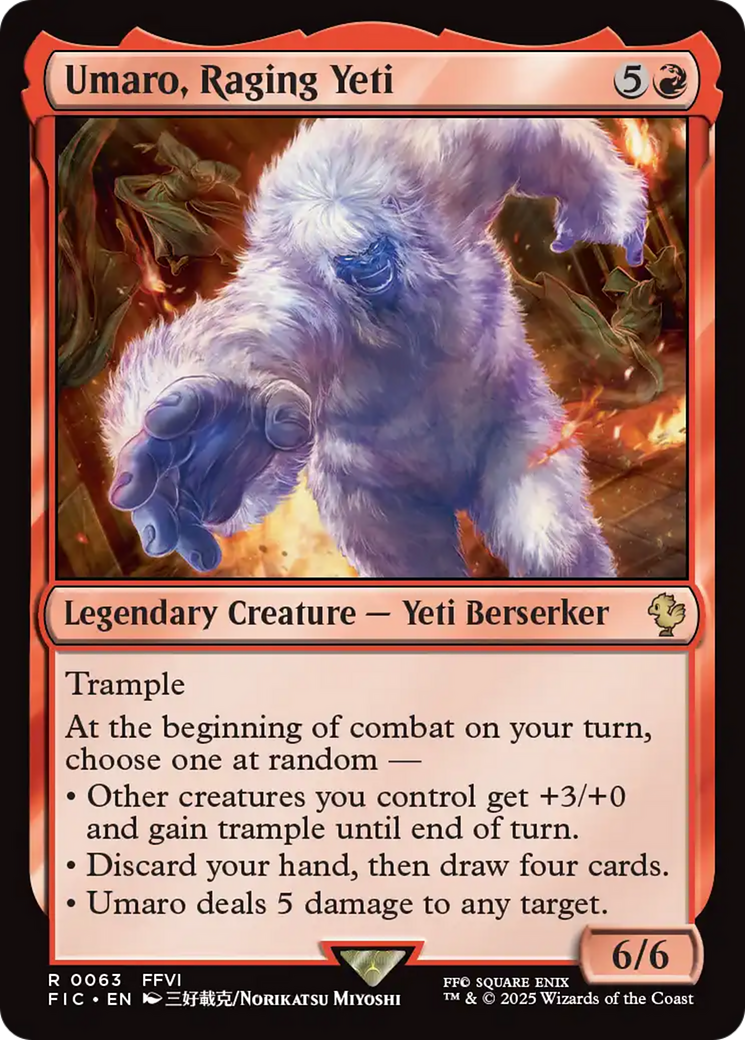 Umaro, Raging Yeti [FINAL FANTASY Commander] | Game Master's Emporium (The New GME)