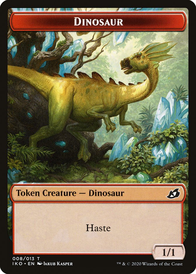 Dinosaur Token [Ikoria: Lair of Behemoths Tokens] | Game Master's Emporium (The New GME)