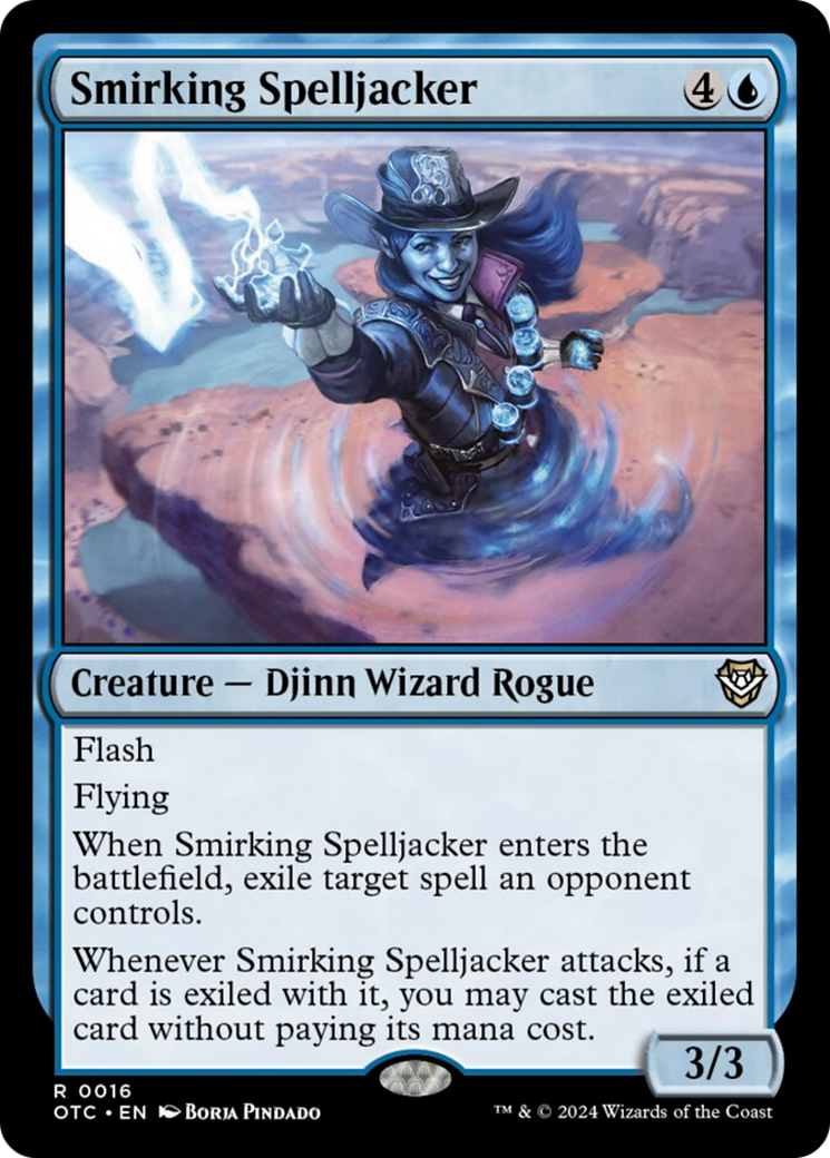 Smirking Spelljacker [Outlaws of Thunder Junction Commander] | Game Master's Emporium (The New GME)