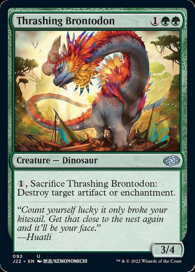 Thrashing Brontodon [Jumpstart 2022] | Game Master's Emporium (The New GME)
