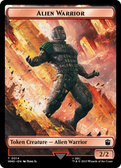 Alien Rhino // Alien Warrior Double-Sided Token [Doctor Who Tokens] | Game Master's Emporium (The New GME)