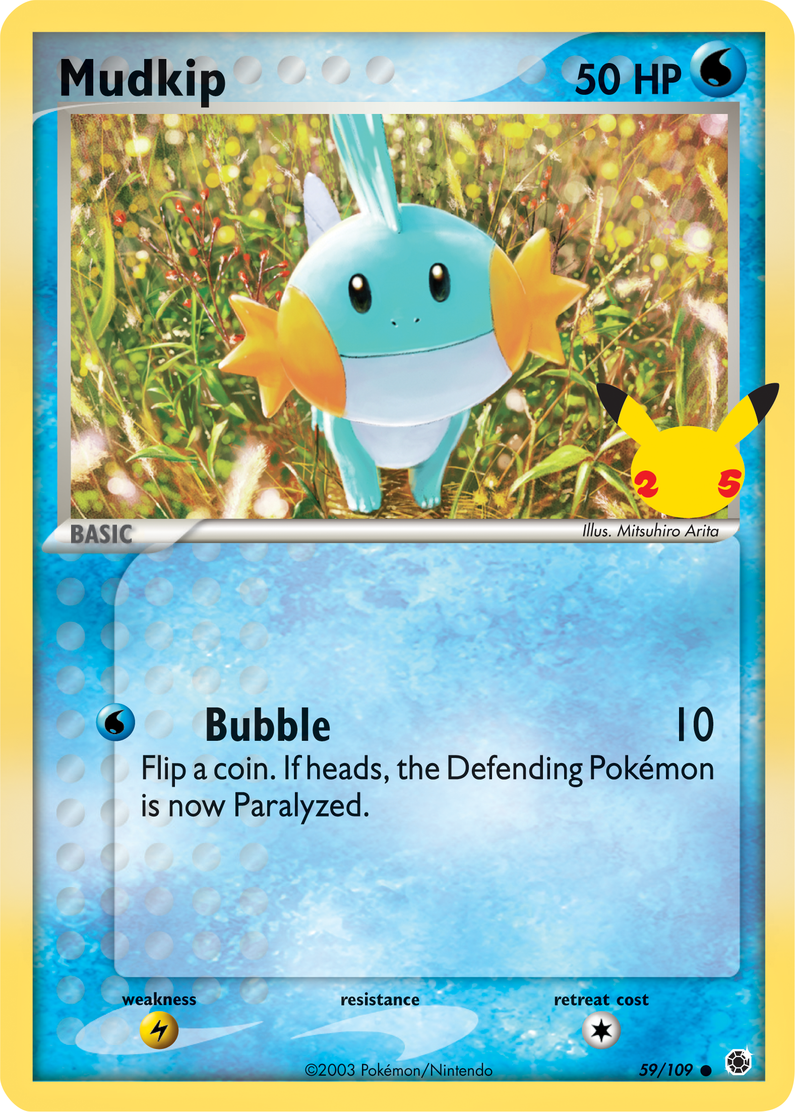 Mudkip (59/109) (Jumbo Card) [First Partner Pack] | Game Master's Emporium (The New GME)