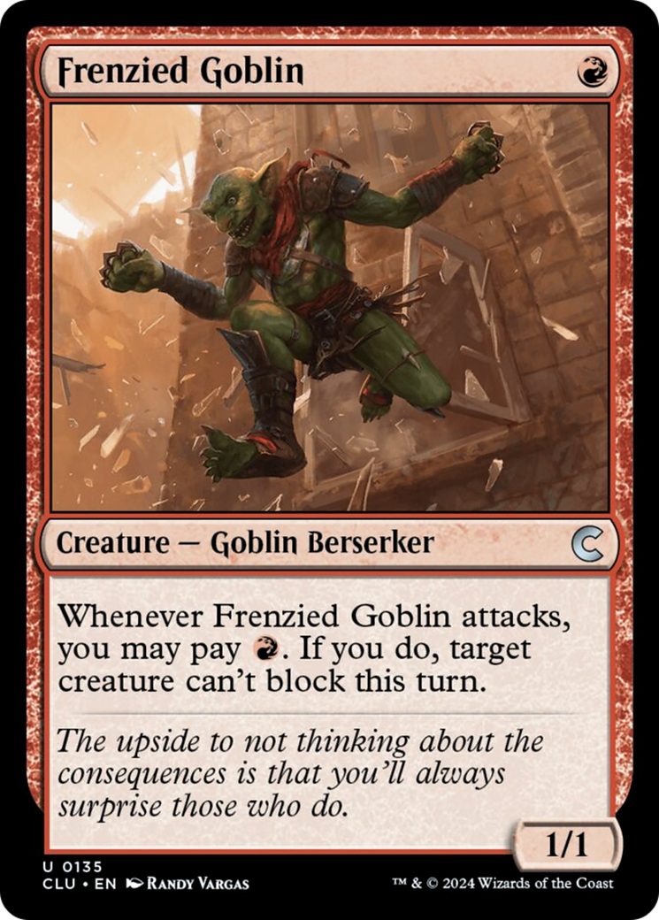 Frenzied Goblin [Ravnica: Clue Edition] | Game Master's Emporium (The New GME)
