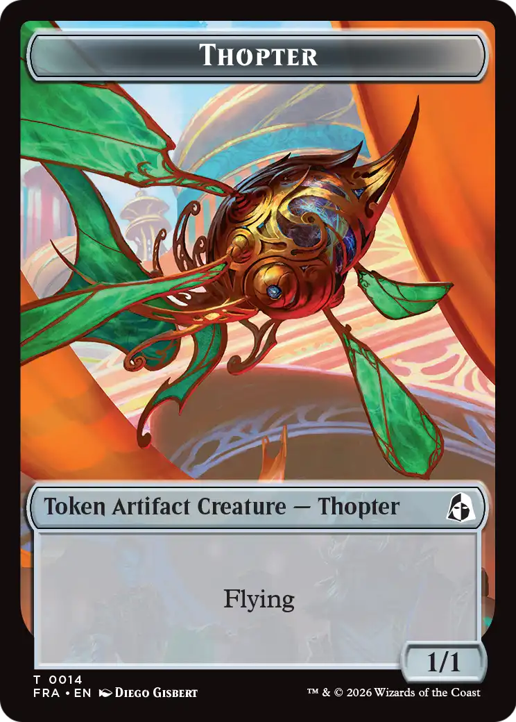 Heartwood // Thopter Double-Sided Token [Reality Fracture Tokens] | Game Master's Emporium (The New GME)