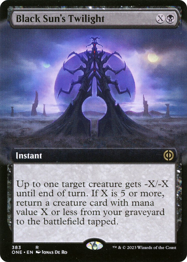 Black Sun's Twilight (Extended Art) [Phyrexia: All Will Be One] | Game Master's Emporium (The New GME)