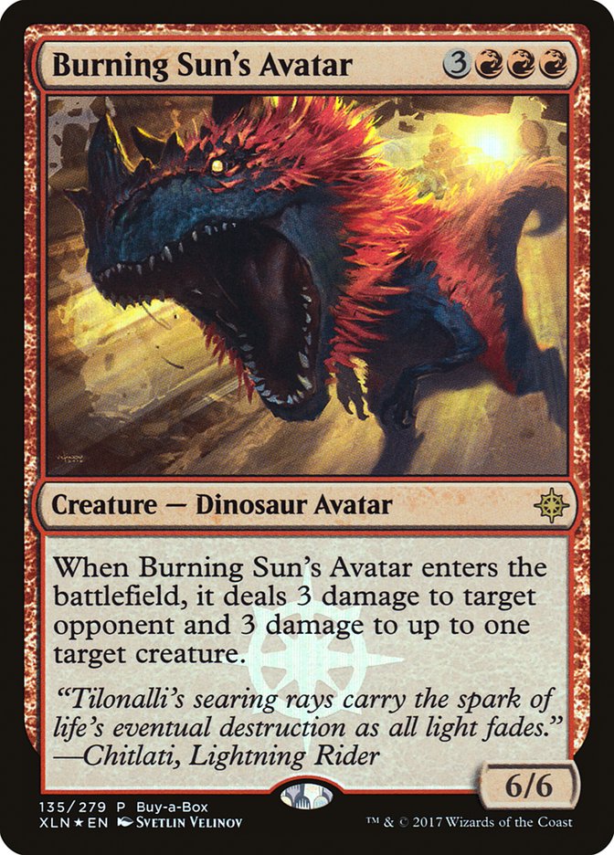 Burning Sun's Avatar (Buy-A-Box) [Ixalan Promos] | Game Master's Emporium (The New GME)