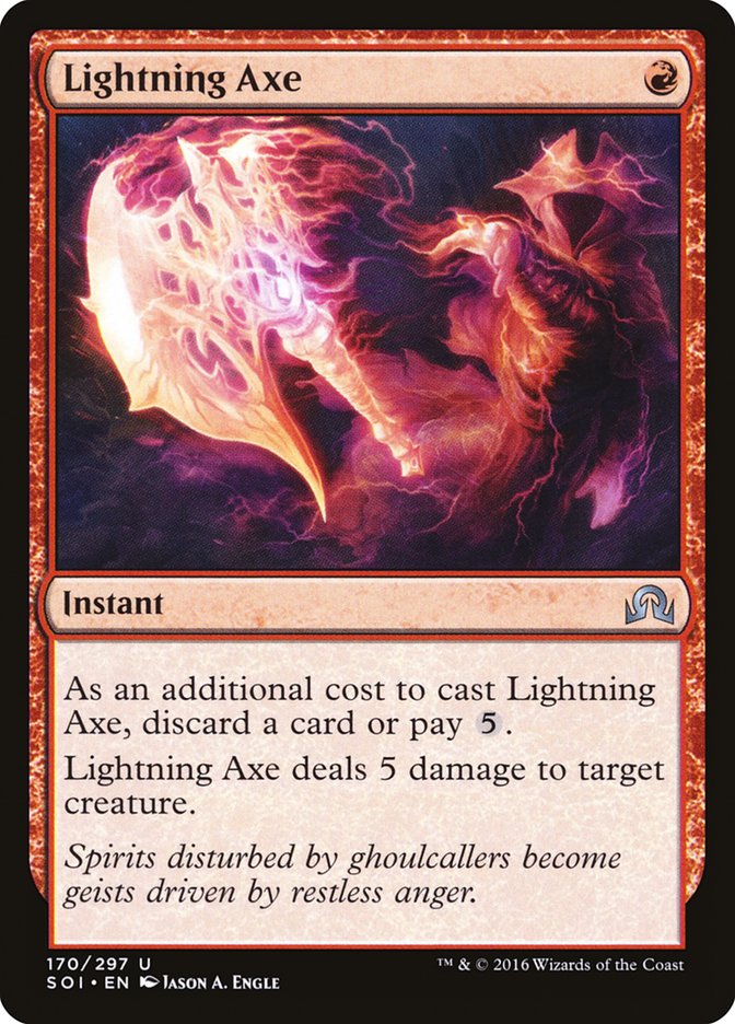 Lightning Axe [Shadows over Innistrad] | Game Master's Emporium (The New GME)