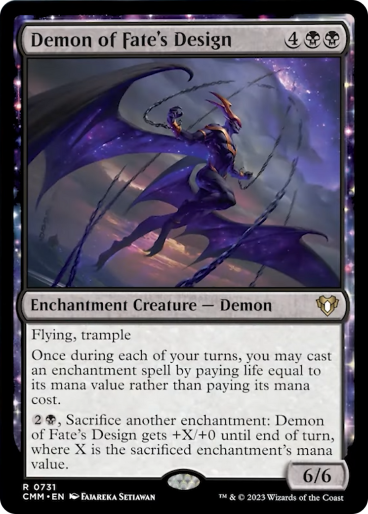 Demon of Fate's Design [Commander Masters] | Game Master's Emporium (The New GME)