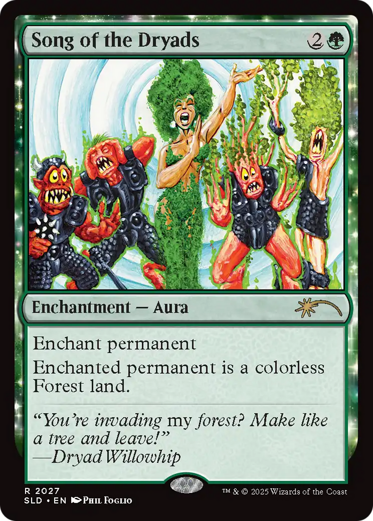 Song of the Dryads (2027) (Rainbow Foil) [Secret Lair Drop Series] | Game Master's Emporium (The New GME)