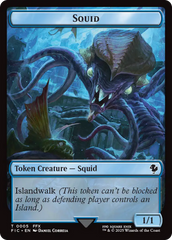 Spirit // Squid Double-Sided Token [FINAL FANTASY Commander Tokens] | Game Master's Emporium (The New GME)