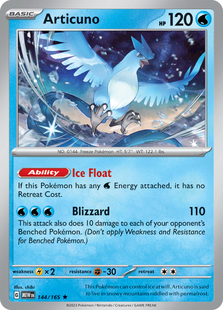 Articuno (144/165) [Scarlet & Violet 151] | Game Master's Emporium (The New GME)