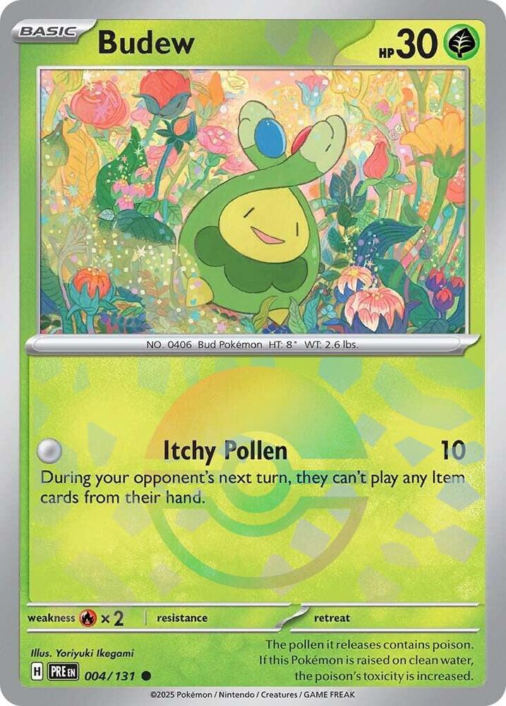 Budew (004/131) (Poke Ball Pattern) [Scarlet & Violet: Prismatic Evolutions] | Game Master's Emporium (The New GME)