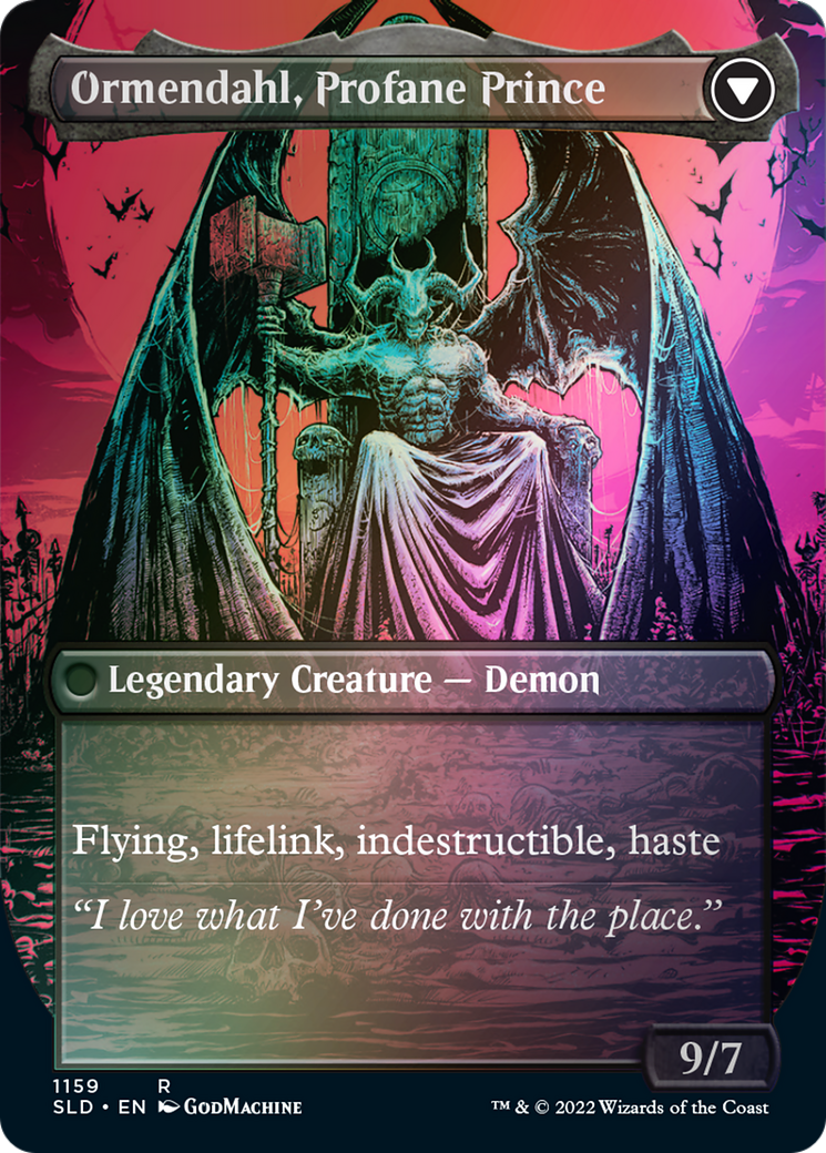 Westvale Abbey // Ormendahl, Profane Prince (Borderless) [Secret Lair: From Cute to Brute] | Game Master's Emporium (The New GME)