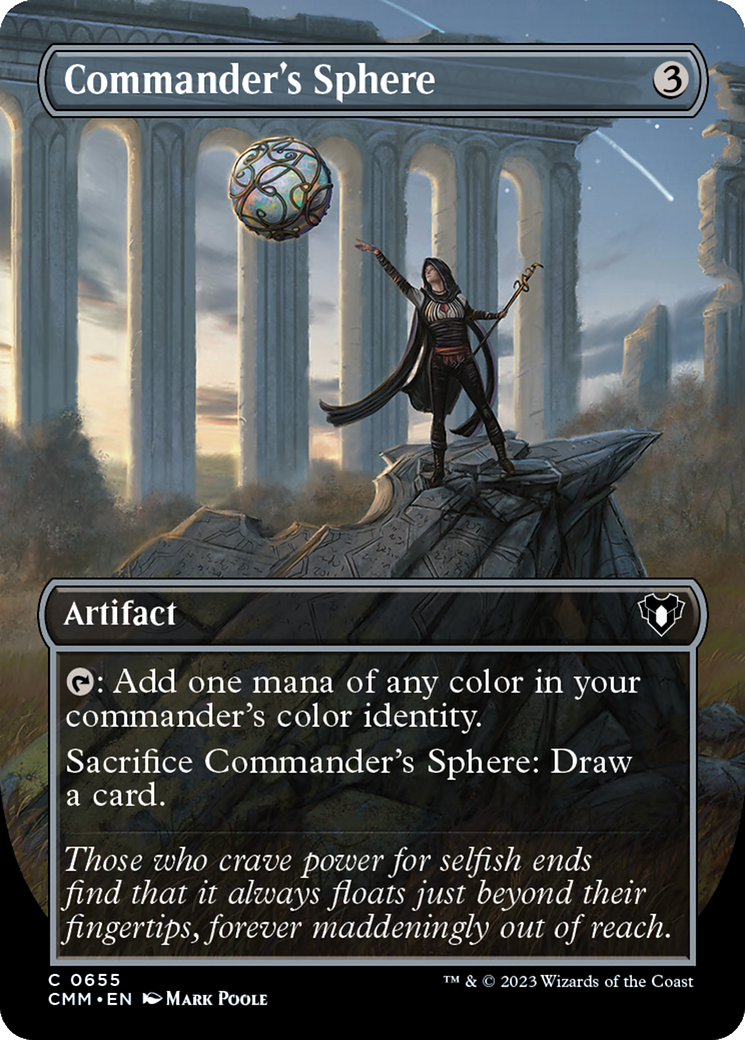 Commander's Sphere (Borderless Alternate Art) [Commander Masters] | Game Master's Emporium (The New GME)