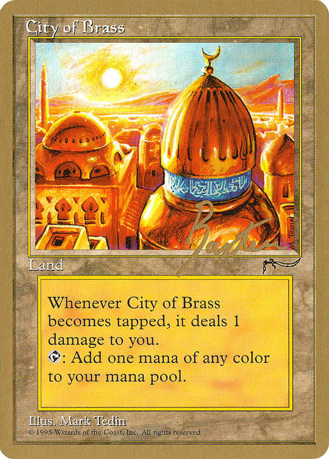 City of Brass (George Baxter) [Pro Tour Collector Set] | Game Master's Emporium (The New GME)