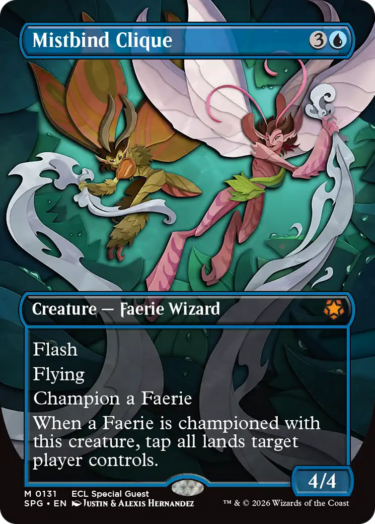 Mistbind Clique (Borderless) [Lorwyn Eclipsed Special Guests] | Game Master's Emporium (The New GME)