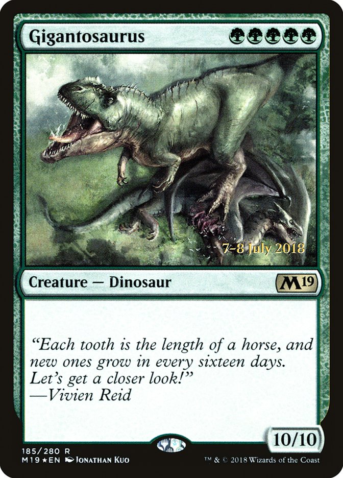 Gigantosaurus [Core Set 2019 Prerelease Promos] | Game Master's Emporium (The New GME)