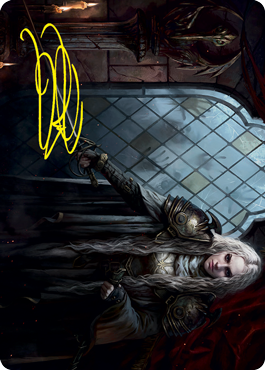 Thalia, Guardian of Thraben Art Card (Gold-Stamped Signature) [Innistrad: Crimson Vow Art Series] | Game Master's Emporium (The New GME)