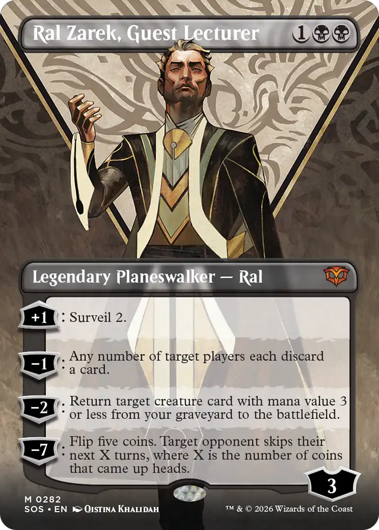 Ral Zarek, Guest Lecturer (Borderless) [Secrets of Strixhaven] | Game Master's Emporium (The New GME)