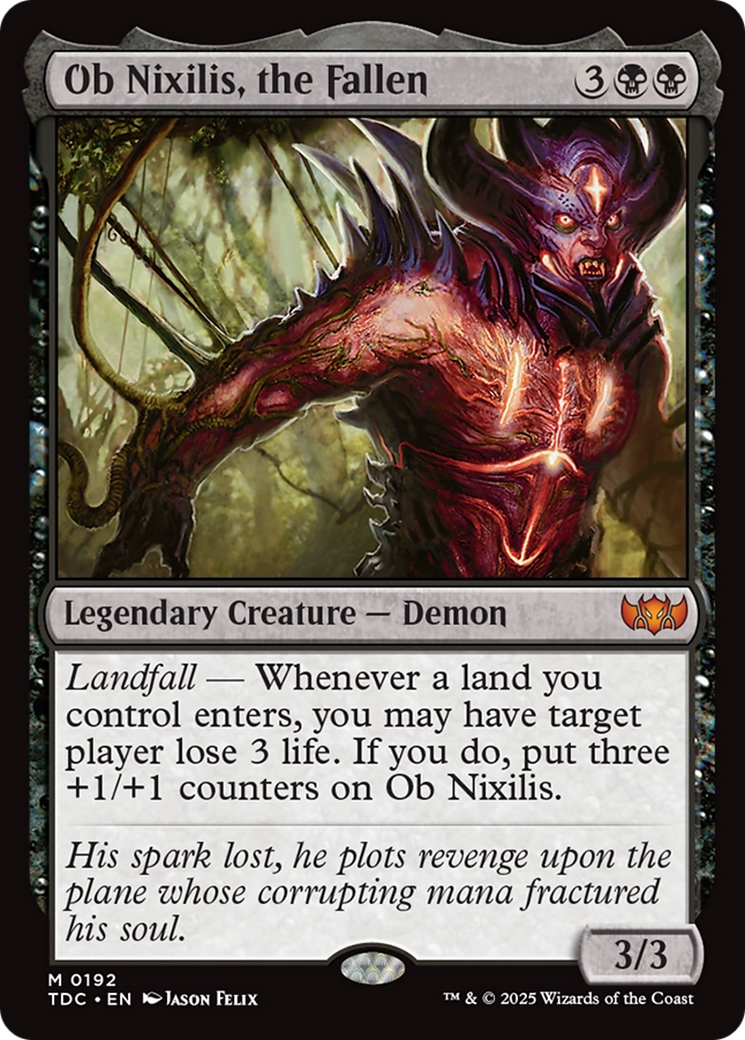 Ob Nixilis, the Fallen [Tarkir: Dragonstorm Commander] | Game Master's Emporium (The New GME)