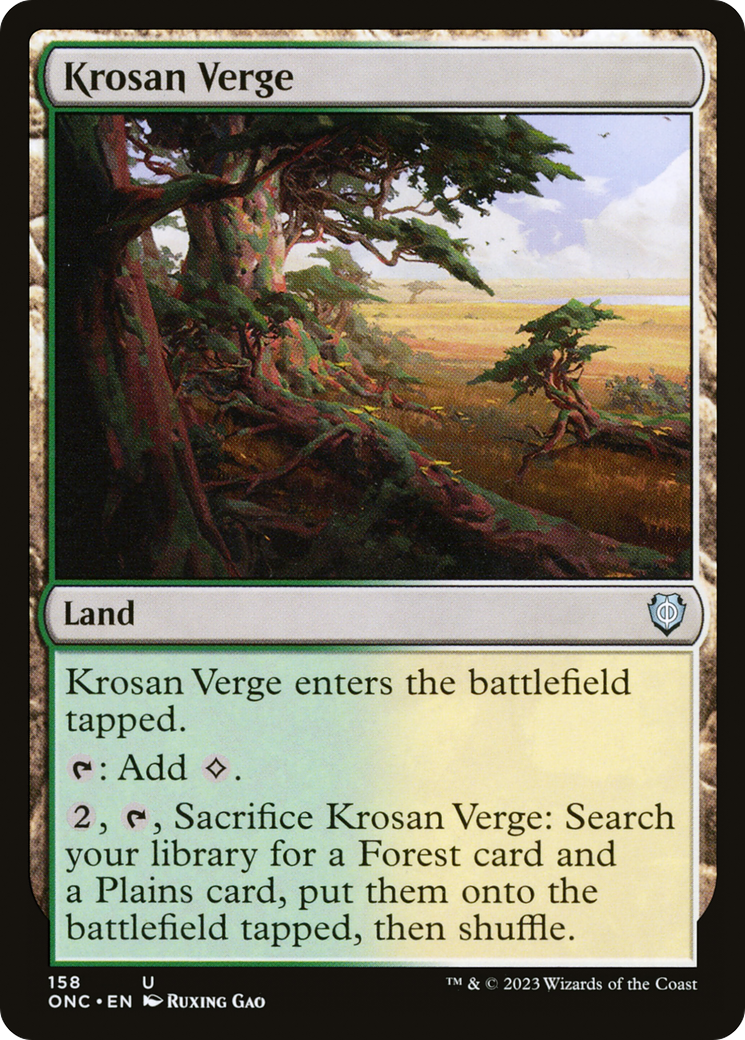 Krosan Verge [Phyrexia: All Will Be One Commander] | Game Master's Emporium (The New GME)