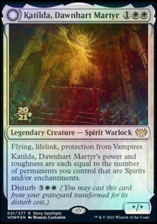 Katilda, Dawnhart Martyr // Katilda's Rising Dawn [Innistrad: Crimson Vow Prerelease Promos] | Game Master's Emporium (The New GME)