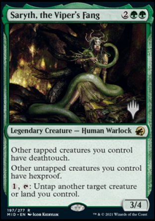 Saryth, the Viper's Fang (Promo Pack) [Innistrad: Midnight Hunt Promos] | Game Master's Emporium (The New GME)