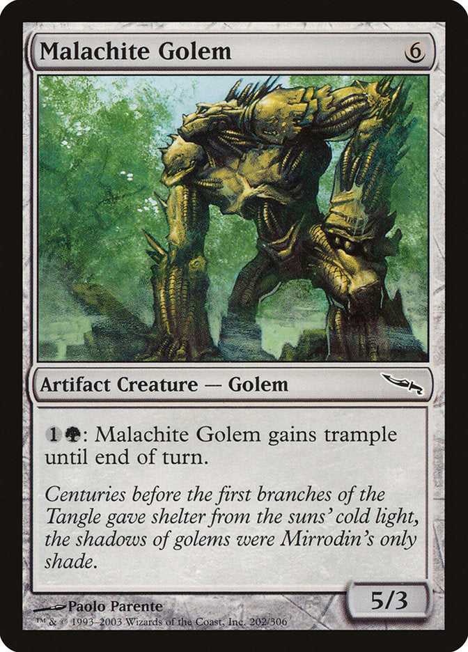 Malachite Golem [Mirrodin] | Game Master's Emporium (The New GME)