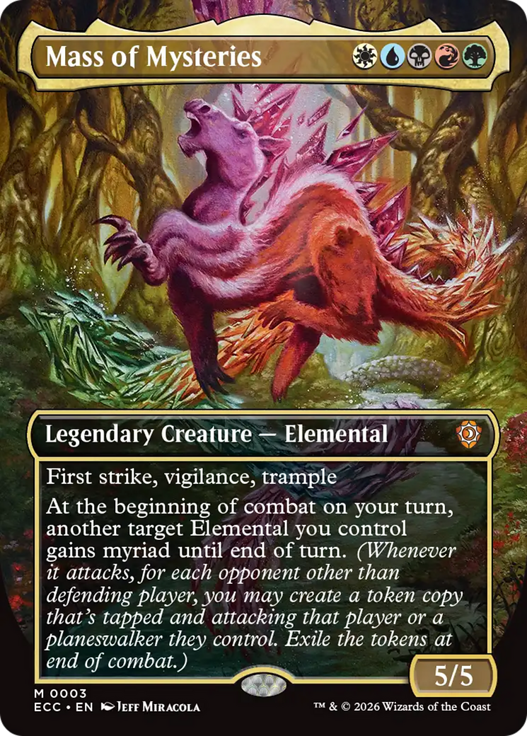 Mass of Mysteries (Borderless) [Lorwyn Eclipsed Commander] | Game Master's Emporium (The New GME)