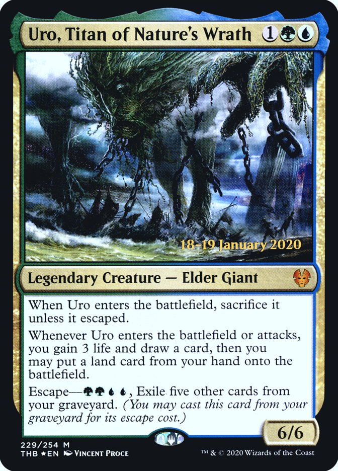 Uro, Titan of Nature's Wrath [Theros Beyond Death Prerelease Promos] | Game Master's Emporium (The New GME)