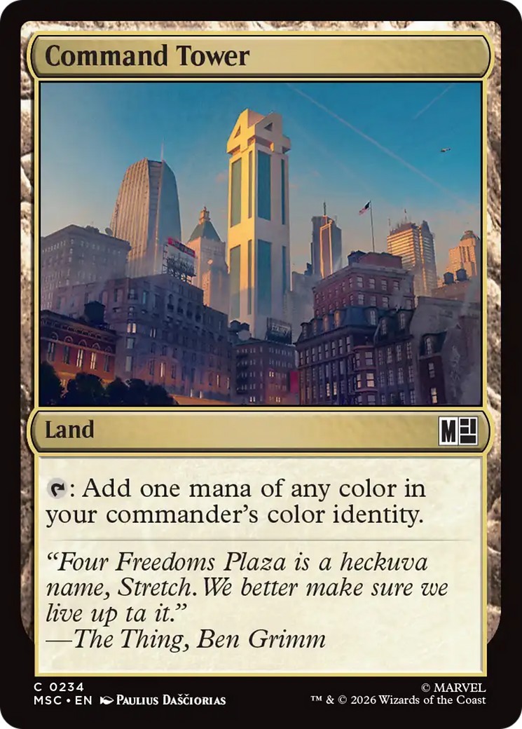 Command Tower (0234) (Surge Foil) [Marvel Super Heroes Commander] | Game Master's Emporium (The New GME)
