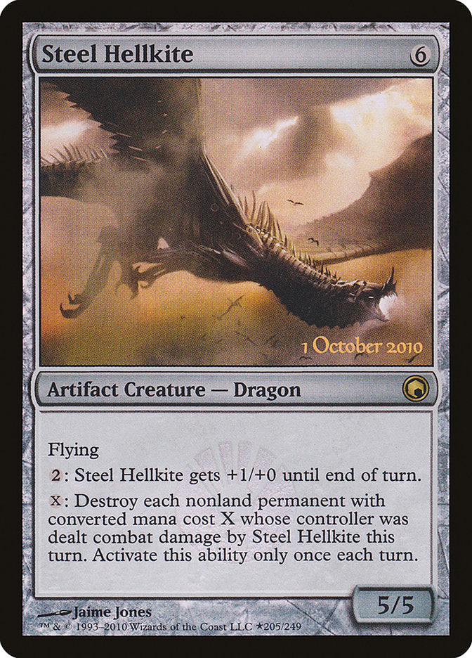 Steel Hellkite [Scars of Mirrodin Prerelease Promos] | Game Master's Emporium (The New GME)