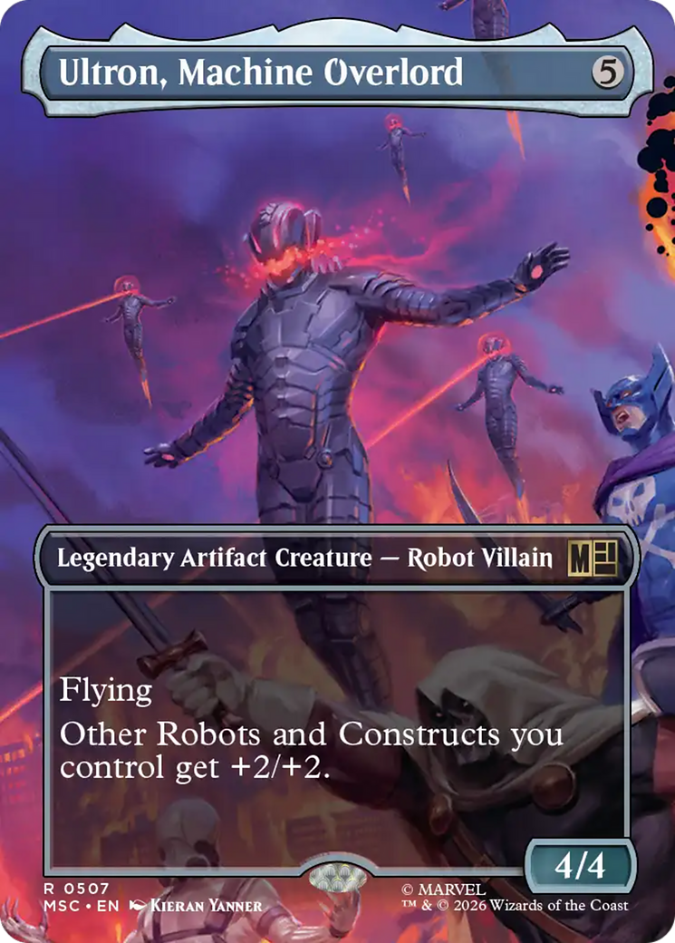 Ultron, Machine Overlord (Borderless) [Marvel Super Heroes Commander] | Game Master's Emporium (The New GME)